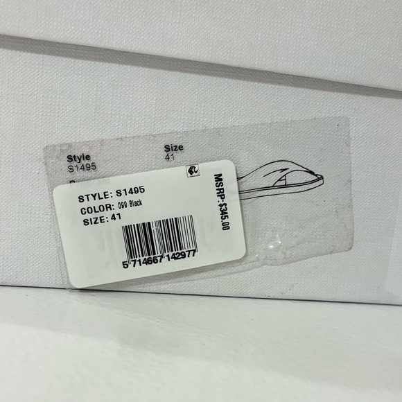 NEW GANNI Black Croc Crossover Platform Sandals - Picture 13 of 13